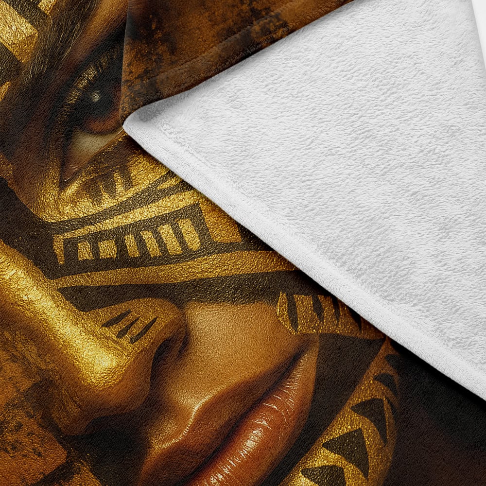 Plaid visage femme tribale