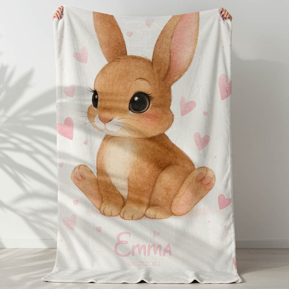 Plaid bébé lapin