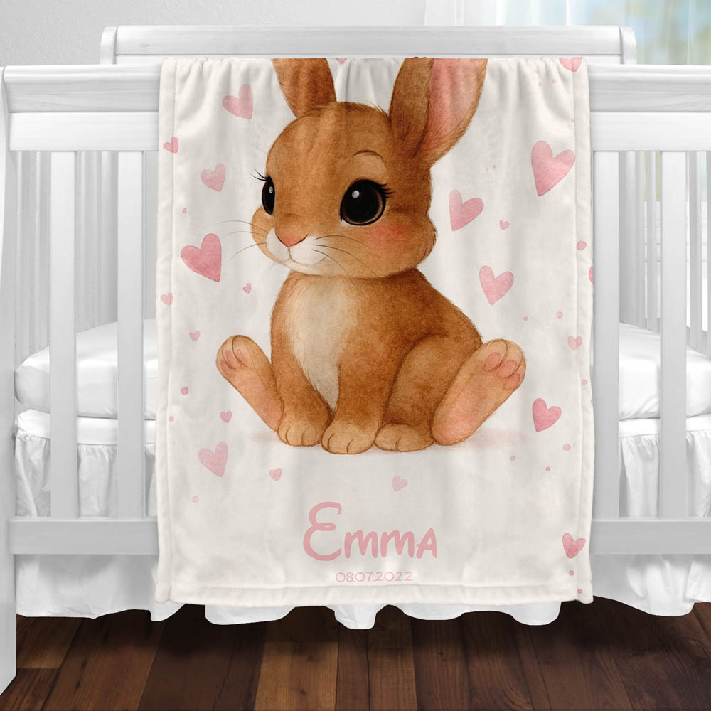 Plaid bébé lapin