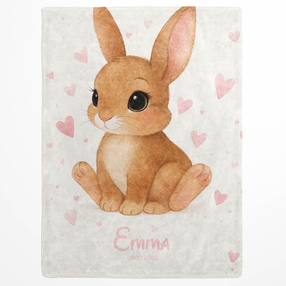 Plaid bébé lapin
