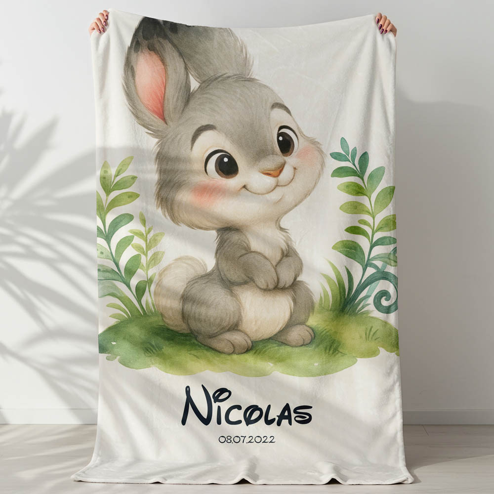 Plaid lapin enfant