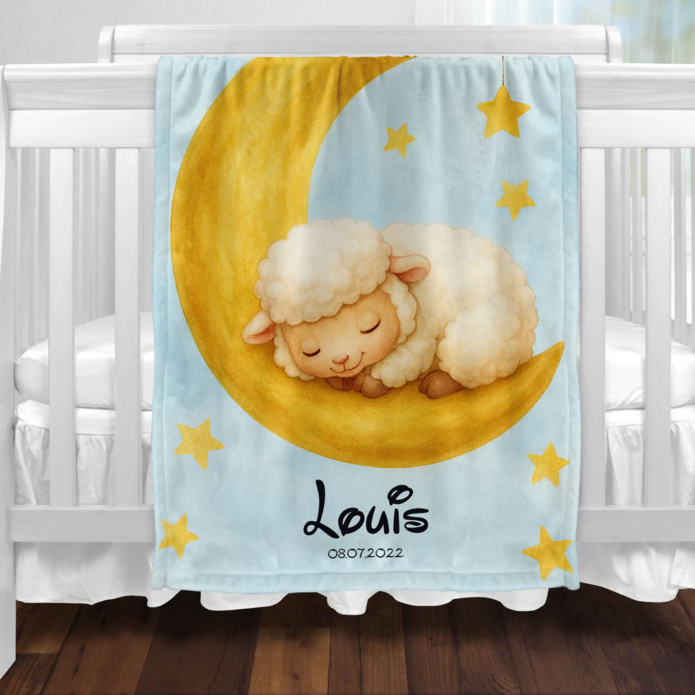Plaid mouton lune