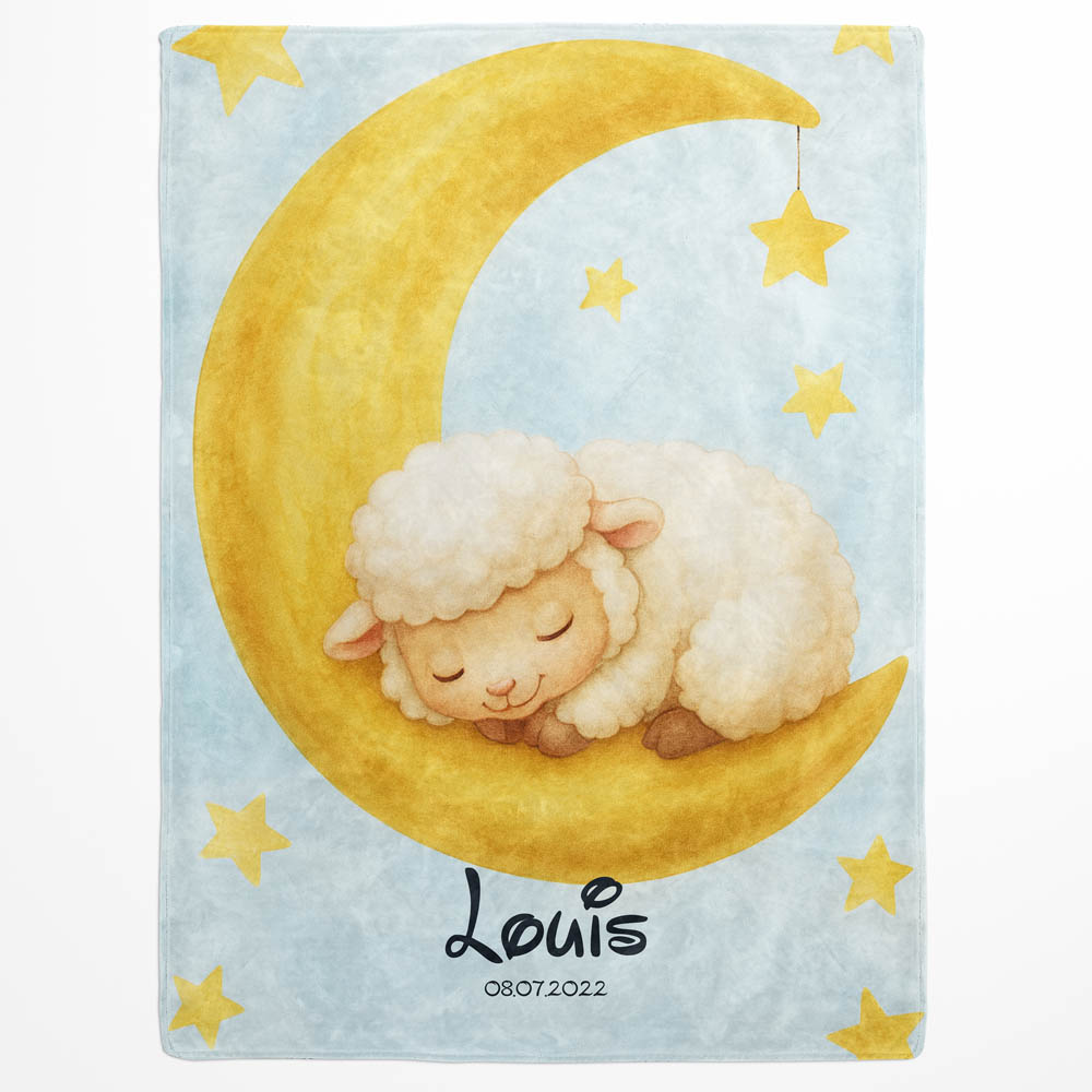 Plaid mouton lune