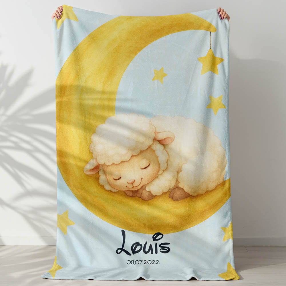Plaid mouton lune