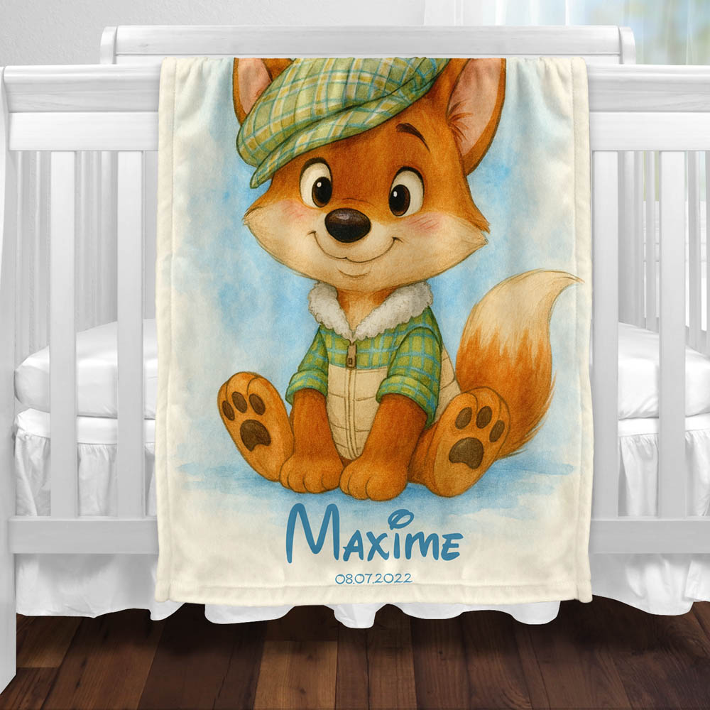Plaid renard enfant