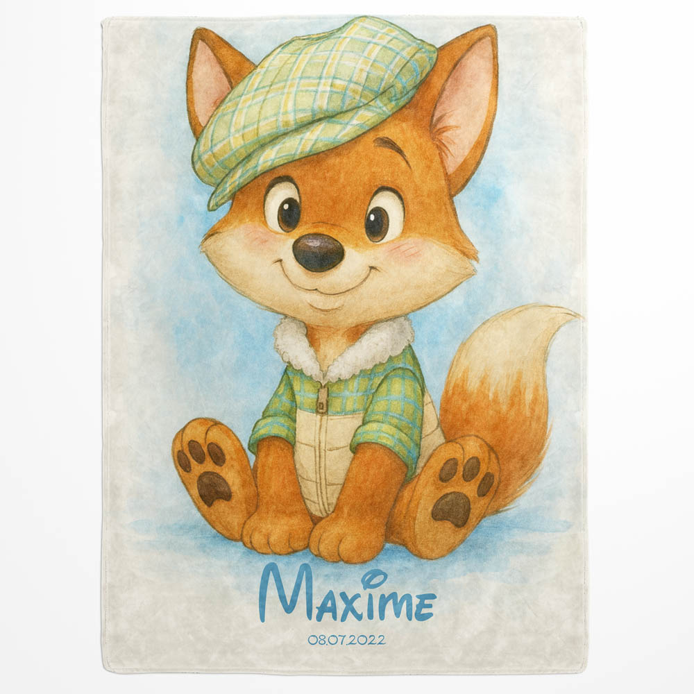 Plaid renard enfant