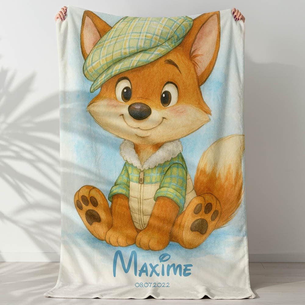Plaid renard enfant