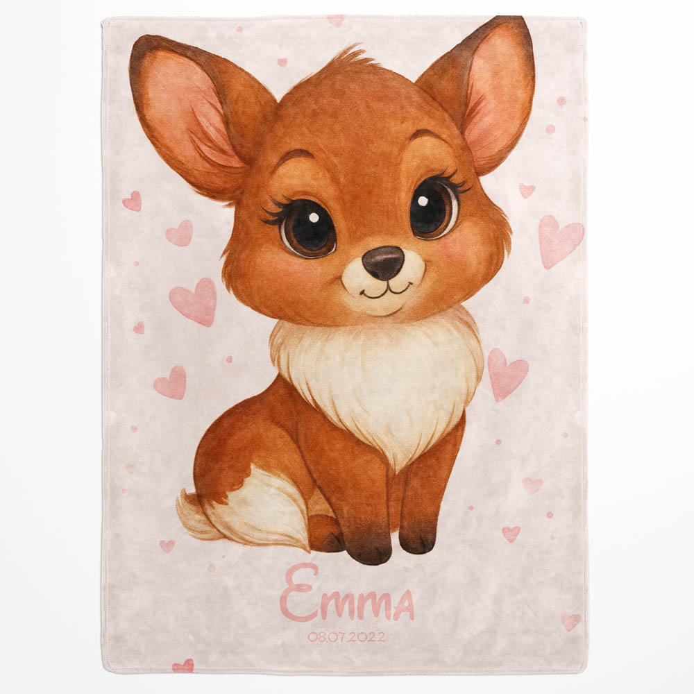 Plaid renard bébé