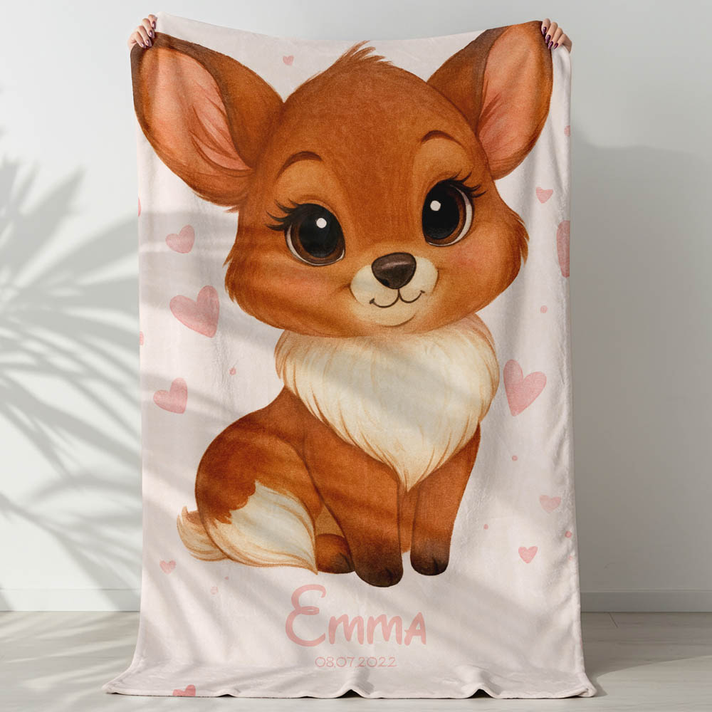 Plaid renard bébé